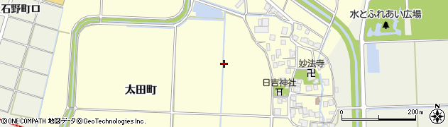 石川県羽咋市太田町周辺の地図