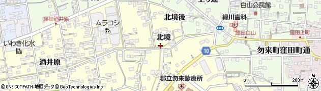 福島県いわき市勿来町酒井北境周辺の地図