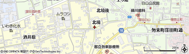 福島県いわき市勿来町酒井（北境）周辺の地図