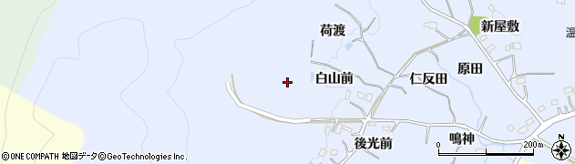 福島県いわき市勿来町白米白山前周辺の地図