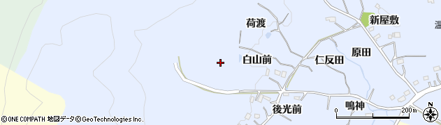 福島県いわき市勿来町白米（白山前）周辺の地図
