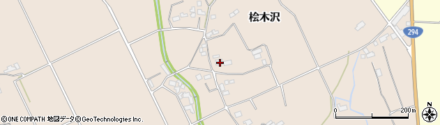 栃木県大田原市桧木沢708周辺の地図