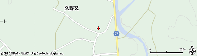 栃木県大田原市久野又452周辺の地図