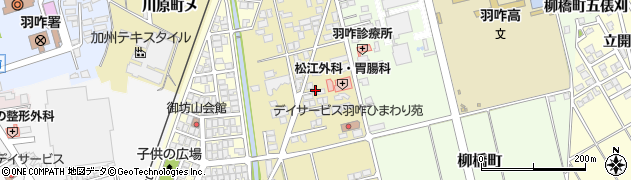 石川県羽咋市松ケ下町（松ケ下）周辺の地図