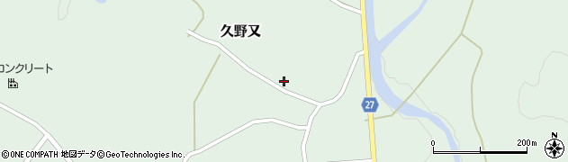 栃木県大田原市久野又450周辺の地図