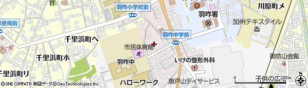 石川県羽咋市中央町（キ）周辺の地図