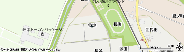 福島県いわき市勿来町四沢（谷地）周辺の地図