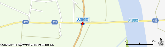 大関橋西周辺の地図