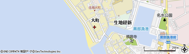 富山県黒部市生地617周辺の地図