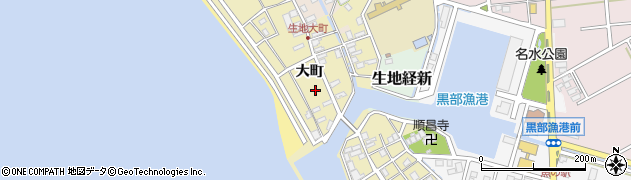 富山県黒部市生地619周辺の地図