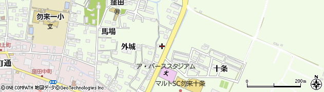 福島県いわき市勿来町窪田（外城下）周辺の地図
