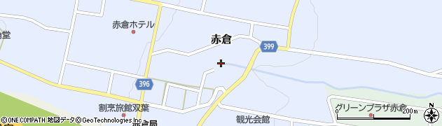 新潟県妙高市赤倉周辺の地図