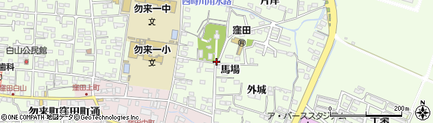 福島県いわき市勿来町窪田（馬場）周辺の地図