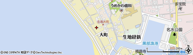 富山県黒部市生地684周辺の地図