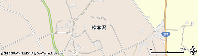 栃木県大田原市桧木沢周辺の地図