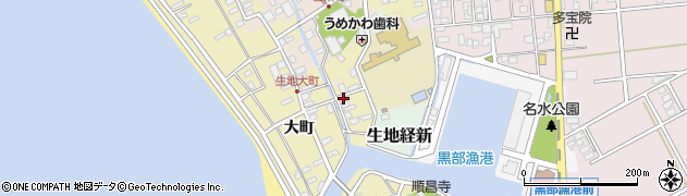 富山県黒部市生地501周辺の地図