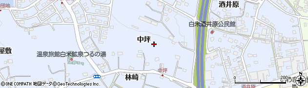 福島県いわき市勿来町白米（中坪）周辺の地図