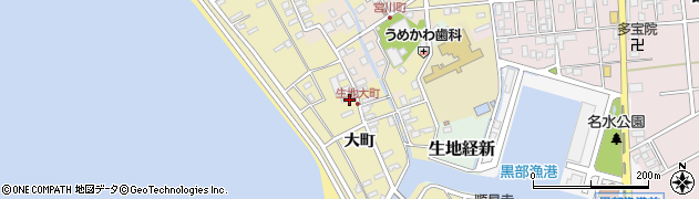 富山県黒部市生地557周辺の地図