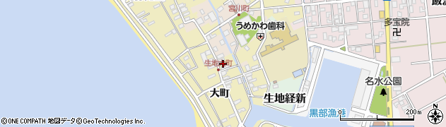 富山県黒部市生地551周辺の地図