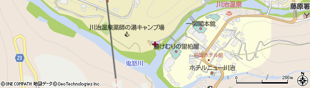 川治温泉　薬師の湯周辺の地図