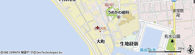 富山県黒部市生地699周辺の地図