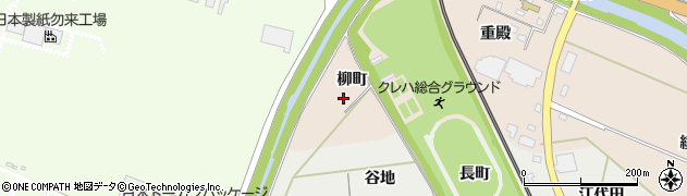 福島県いわき市錦町（柳町）周辺の地図