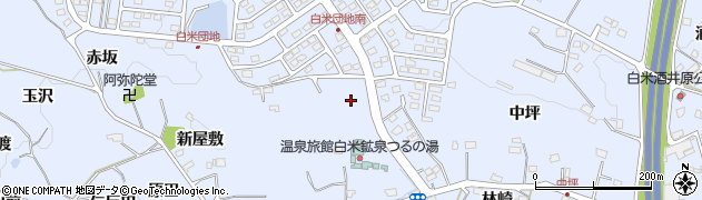 福島県いわき市勿来町白米周辺の地図