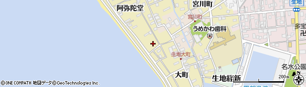 富山県黒部市生地803-2周辺の地図