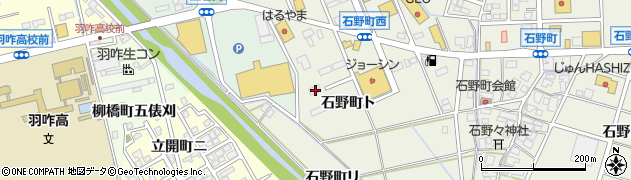 石川県羽咋市石野町ト38周辺の地図