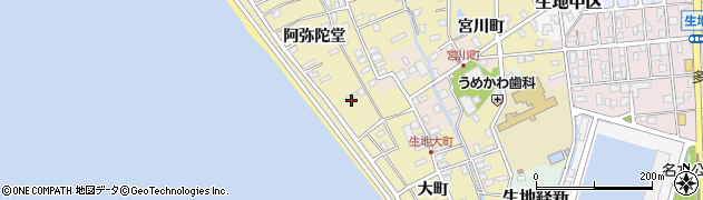 富山県黒部市生地824周辺の地図