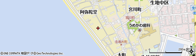 富山県黒部市生地阿弥陀堂887周辺の地図