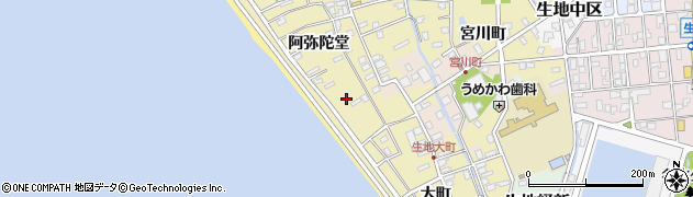 富山県黒部市生地阿弥陀堂889周辺の地図