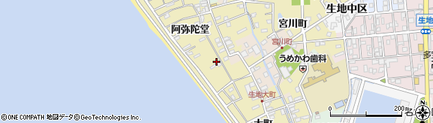 富山県黒部市生地阿弥陀堂885周辺の地図