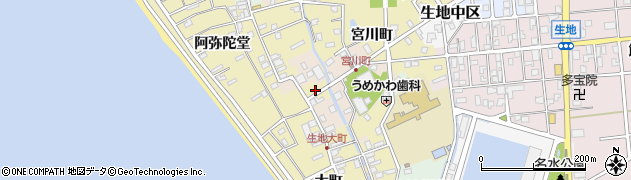 富山県黒部市生地718周辺の地図
