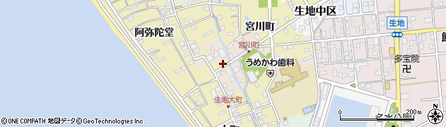 富山県黒部市生地717周辺の地図