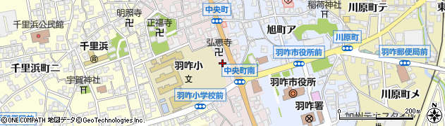 ローソン羽咋中央町店周辺の地図