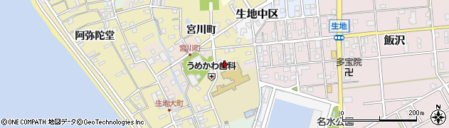 富山県黒部市生地経新3526周辺の地図