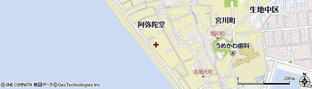 富山県黒部市生地阿弥陀堂1114周辺の地図