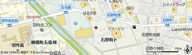 石川県羽咋市石野町ト40周辺の地図
