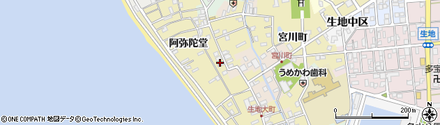 富山県黒部市生地阿弥陀堂854周辺の地図
