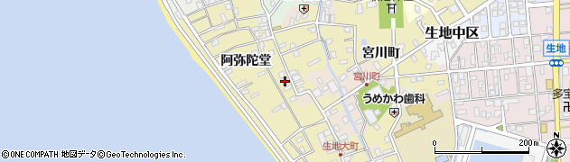 富山県黒部市生地阿弥陀堂856周辺の地図