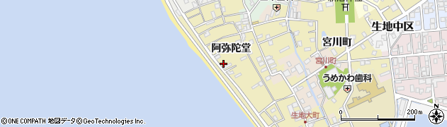 富山県黒部市生地阿弥陀堂1103周辺の地図
