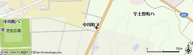 石川県羽咋市中川町ヌ周辺の地図