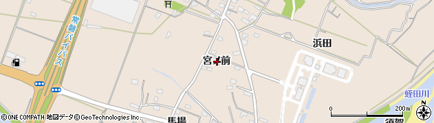 福島県いわき市錦町宮ノ前周辺の地図