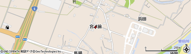 福島県いわき市錦町（宮ノ前）周辺の地図
