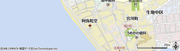 富山県黒部市生地阿弥陀堂1104周辺の地図