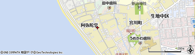 富山県黒部市生地阿弥陀堂862周辺の地図