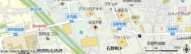 石川県羽咋市石野町ト41周辺の地図