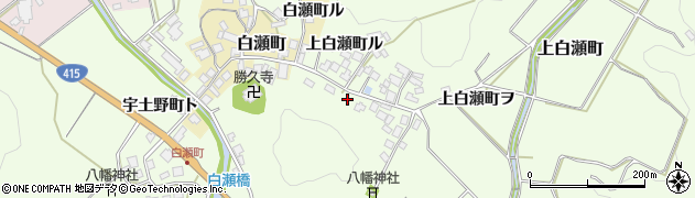 石川県羽咋市上白瀬町コ周辺の地図