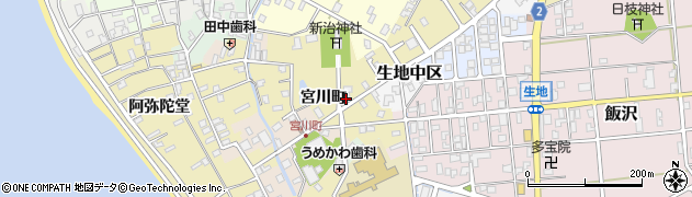 富山県黒部市生地宮川町660周辺の地図